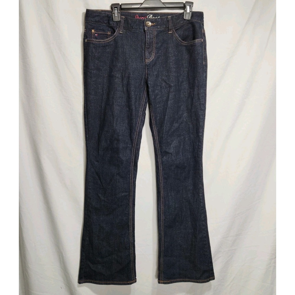 Tommy Hilfiger Spirit Boot Womens Jeans Size 12R Dark‎ Blue 5 Pocket